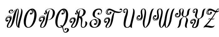 Bagudella Italic Font UPPERCASE