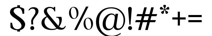 Bagusan Serif Regular Font OTHER CHARS