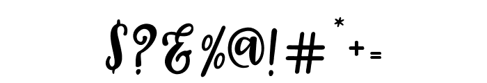 BahamaScript Font OTHER CHARS