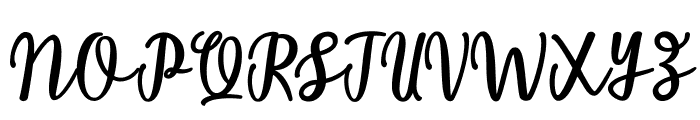 BahamaScript Font UPPERCASE