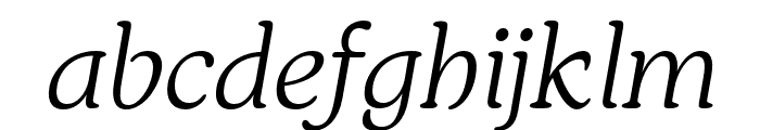 Bahar-LightItalic Font LOWERCASE