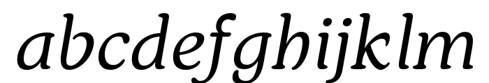 Bahar-TextRegularItalic Font LOWERCASE