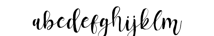 Baharatta reguler Script Font LOWERCASE