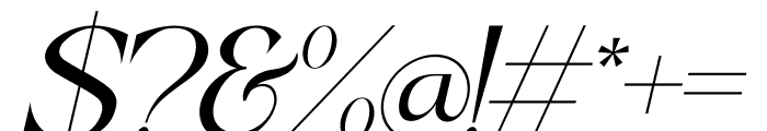 Bahgian Italic Font OTHER CHARS