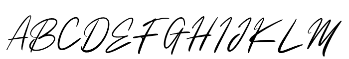 Bahttra_Signature Font UPPERCASE