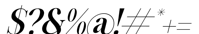 Baihgale Italic Font OTHER CHARS