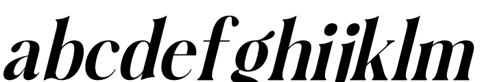 Baihgale Italic Font LOWERCASE