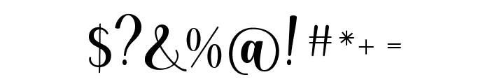 Bailey Caithlyn Regular Font OTHER CHARS