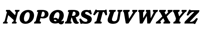 BaileyHouse Black Italic Font UPPERCASE