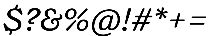BaileyHouse Italic Font OTHER CHARS