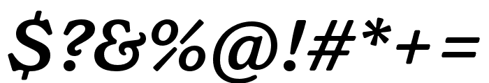 BaileyHouse SemiBold Italic Font OTHER CHARS