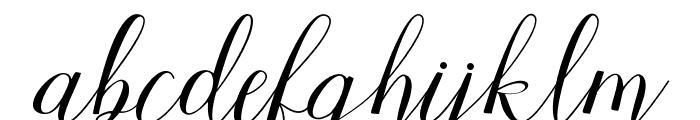 BaileyScript-Regular Font LOWERCASE