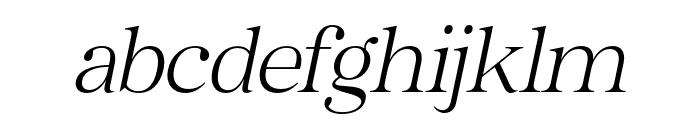 Bailsun Serif ExtLt Ita Font LOWERCASE