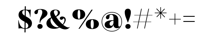 Bailsun Serif Extra Bold Font OTHER CHARS