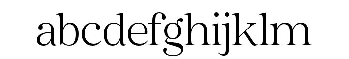 Bailsun Serif Extra Light Font LOWERCASE