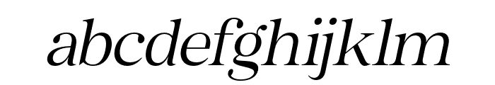 Bailsun Serif Light Italic Font LOWERCASE