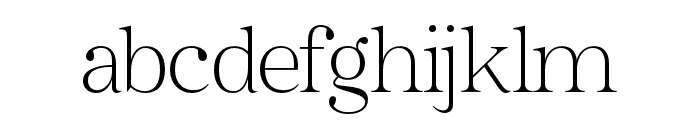 Bailsun Serif Thin Font LOWERCASE