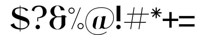 Bainai Regular Font OTHER CHARS