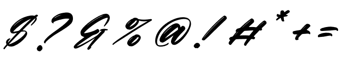 Bakelline Micigants Italic Font OTHER CHARS
