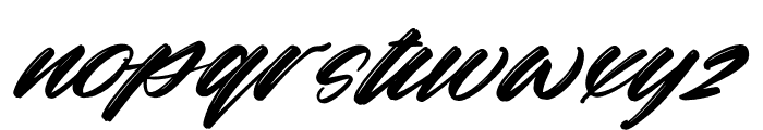 Bakelline Micigants Italic Font LOWERCASE