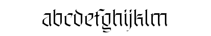 Bakihara Thin Font LOWERCASE