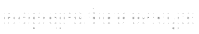 Baku Dots Font LOWERCASE