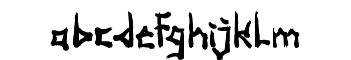Bakugi-Regular Font LOWERCASE