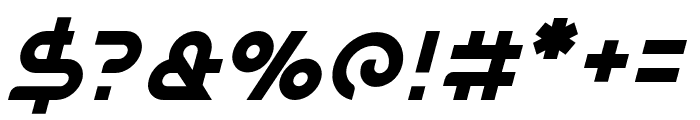 Balaeno Bold Italic Font OTHER CHARS