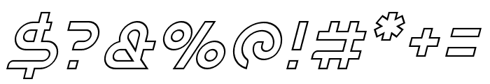 Balaeno Inline Italic Font OTHER CHARS