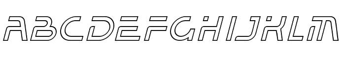 Balaeno Inline Italic Font LOWERCASE