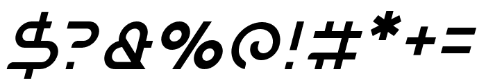 Balaeno Italic Font OTHER CHARS