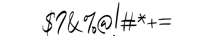 BalemySignature-Regular Font OTHER CHARS