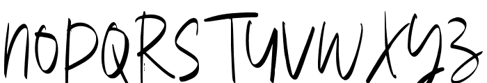 BalemySignature-Regular Font UPPERCASE