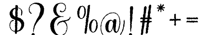 BalentiaDistort-Regular Font OTHER CHARS