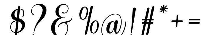 BalentiaItalic-Regular Font OTHER CHARS