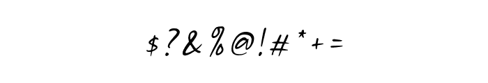 BalenyScript-Italic Font OTHER CHARS