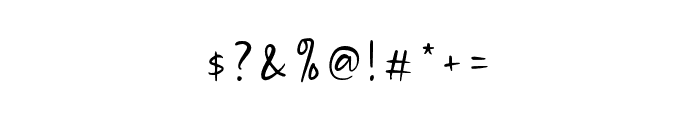 BalenyScript-Regular Font OTHER CHARS