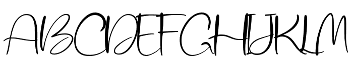 BalenyScript-Regular Font UPPERCASE