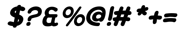 Baleo-BoldItalic Font OTHER CHARS