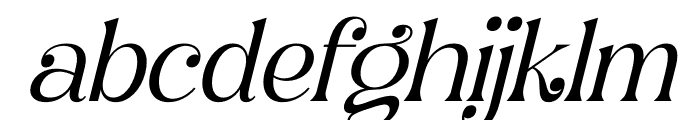 Balerga Italic Font LOWERCASE