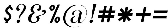 BalgenaItalic-Italic Font OTHER CHARS