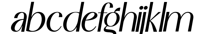BalgenaItalic-Italic Font LOWERCASE