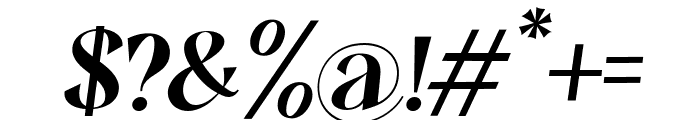 Balgon Oblique Oblique Font OTHER CHARS