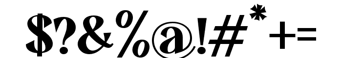 BalgonBold-Bold Font OTHER CHARS