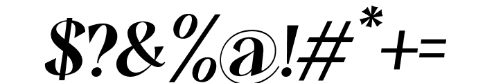 BalgonOblique-Oblique Font OTHER CHARS