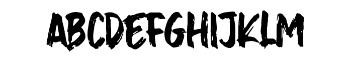 Balibrush Font LOWERCASE