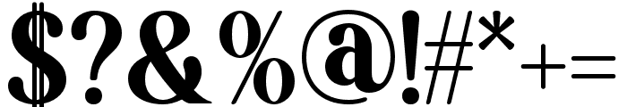 Balimore-Regular Font OTHER CHARS