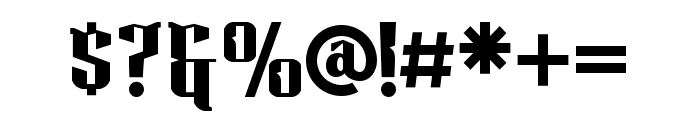 Baliok-Regular Font OTHER CHARS