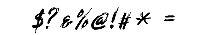 Balistroke Italic Font OTHER CHARS