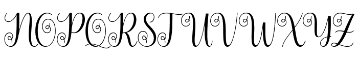 Balistya Font UPPERCASE
